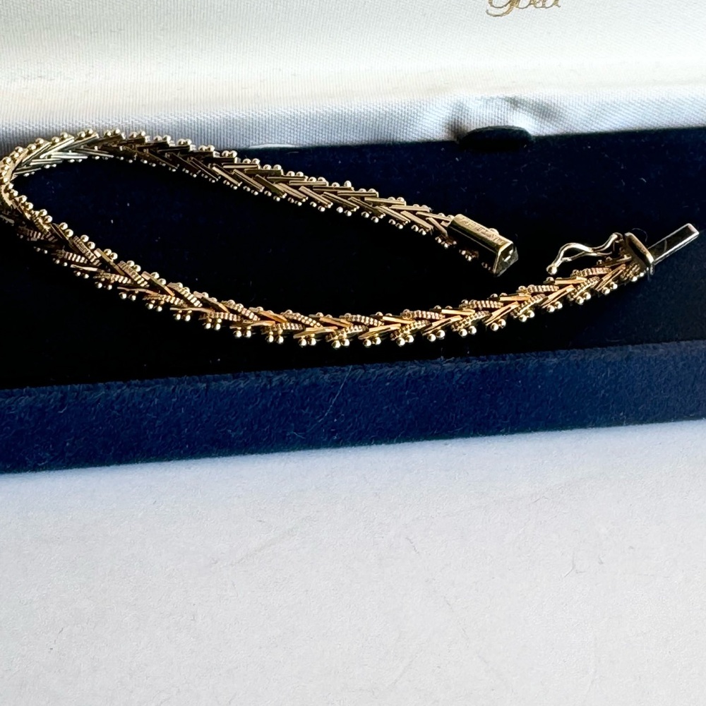 Imperial Gold Wheat 7” Bracelet